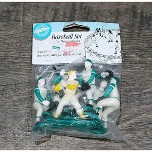 Cake Decoration Baseball Figures1981 Wiltons New set of 6 pieces Vintage